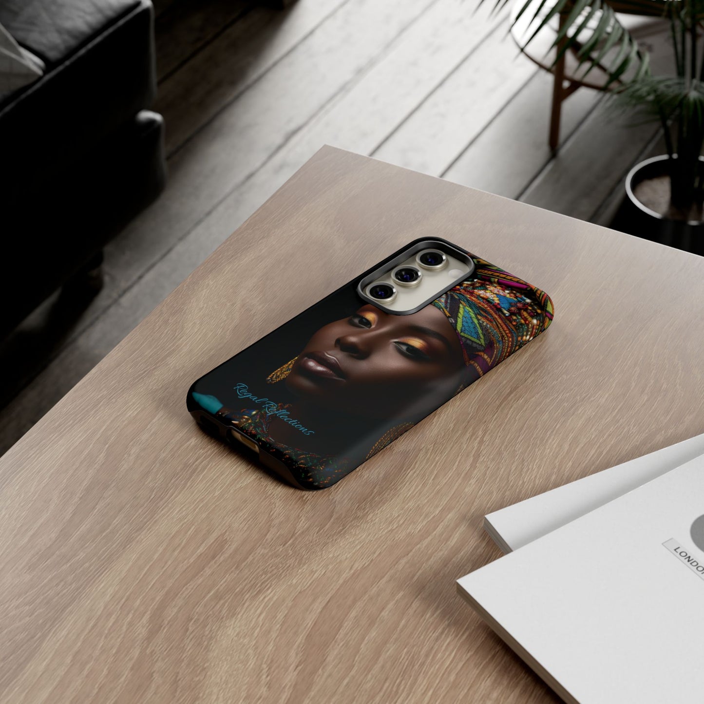 Regal Reflections: African Majesty iPhone, Samsung and Google Tough Phone Cases.