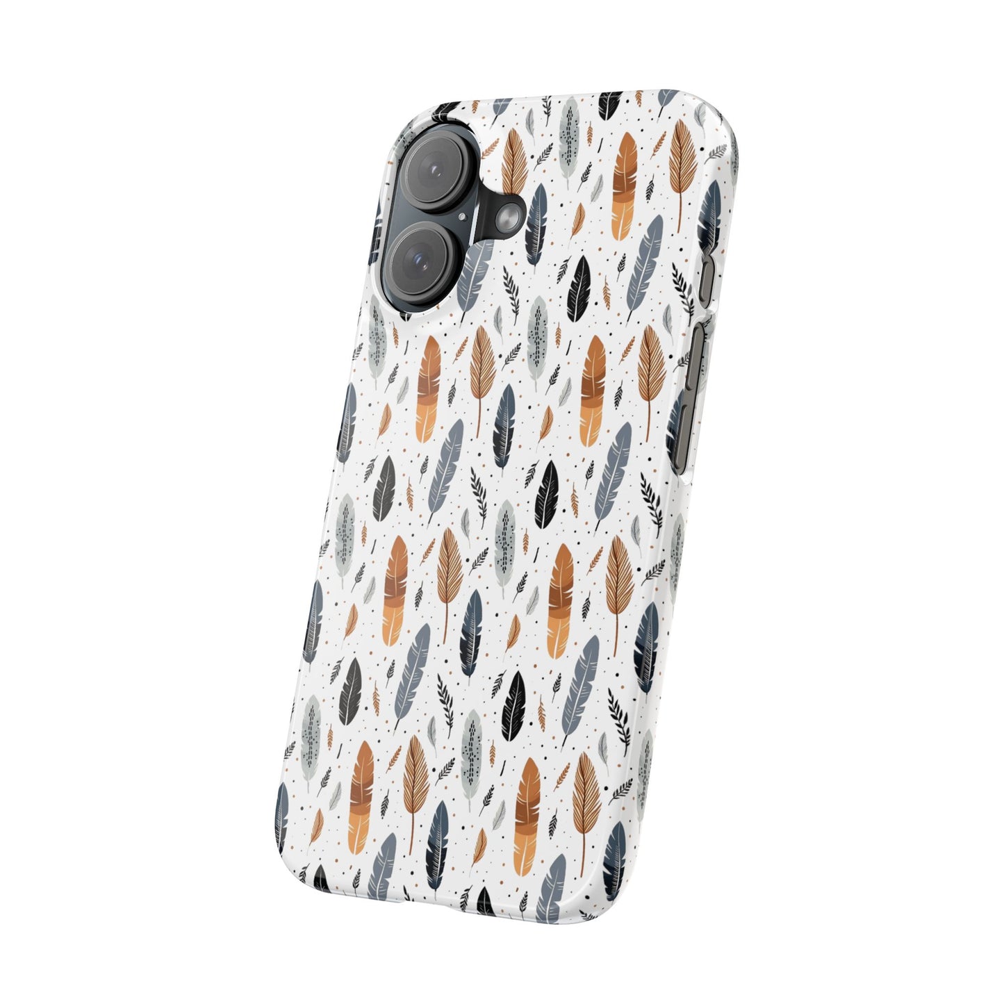 Whispering Feathers Slim Phone Cases for iPhone,  with Packaging a Gift for Her and Gift for Him.