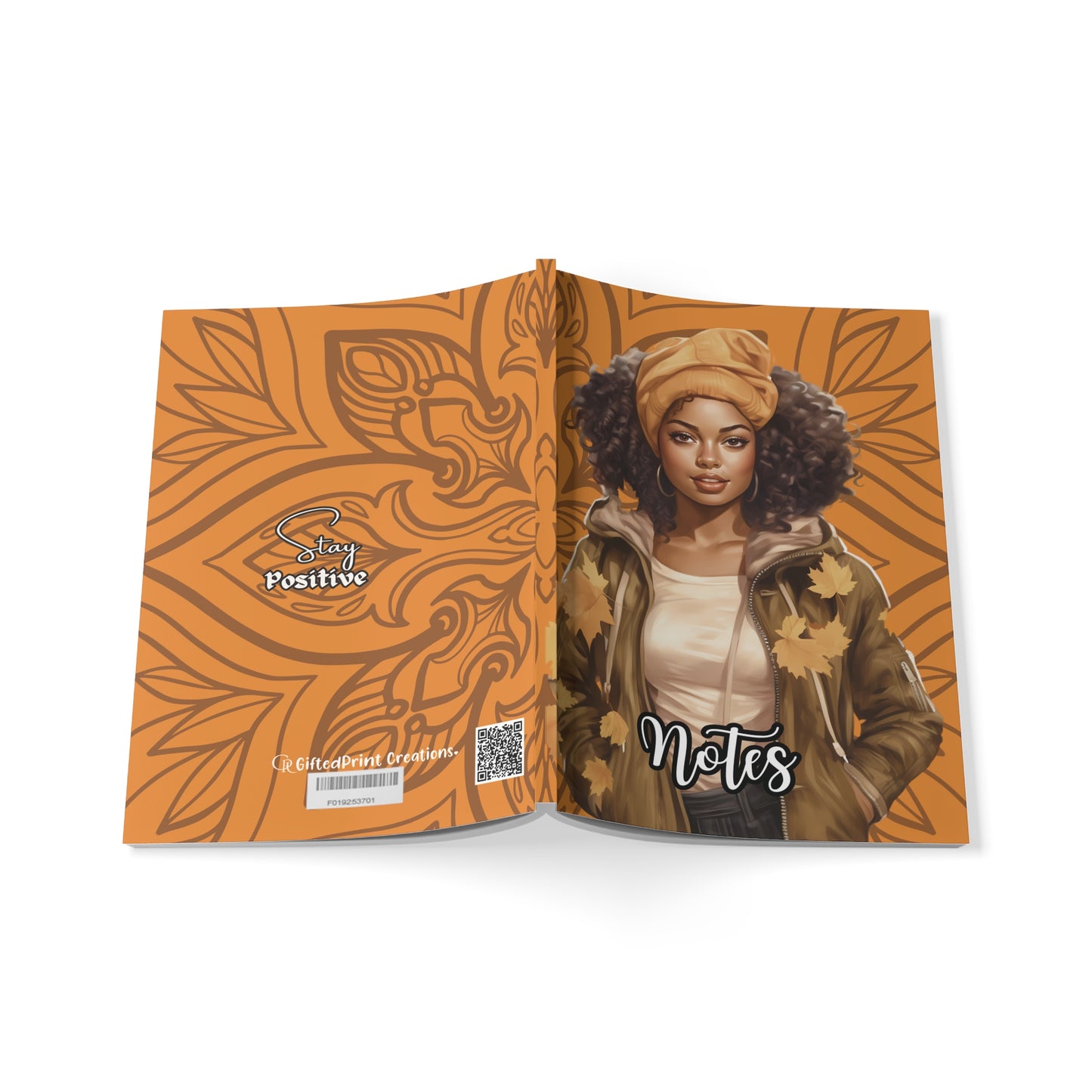Autumn-Inspired Softcover Notebook, Fall Gift, Stylish Journal, Positive Affirmation Notebook, Laptop Organizer, Back to School