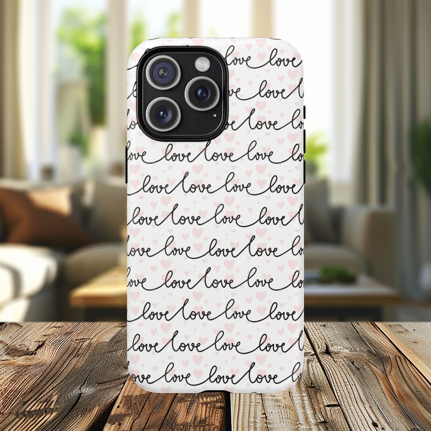 Endless Love Tough iPhone Magnetic Case - Love Design, Gift for Her, Cute iPhone Accessory, Birthday, Anniversary, Valentine's Day