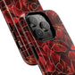 Crimson Bloom Tough iPhone Magnetic Case, Protective iPhone Case, Stylish iPhone Cover, Gift for Her, Mother's and Birthday Gifts, Unique Floral Accessories