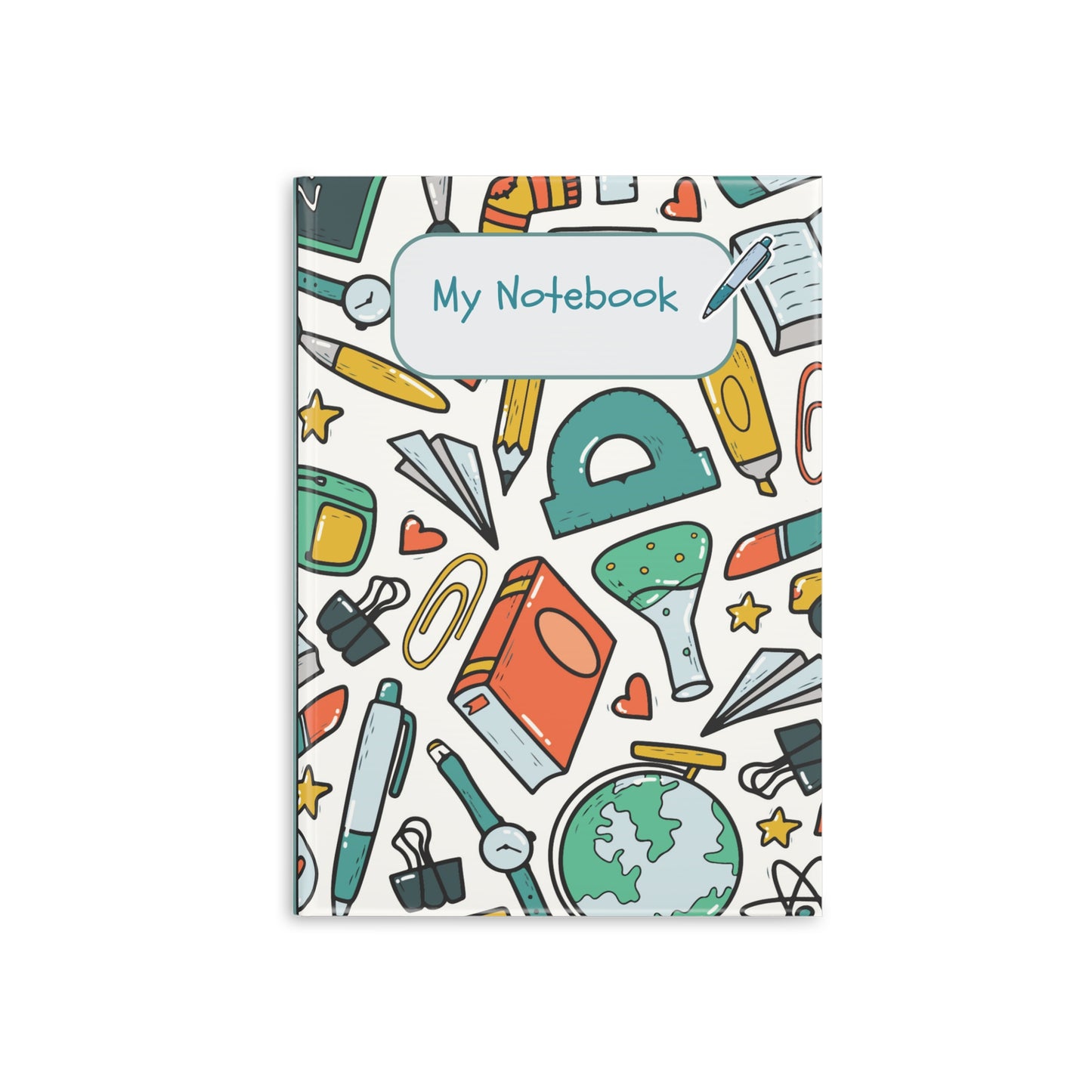 Emerald School Doodles Hardcover Notebook with Puffy Covers (PY)