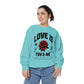 You and Me Valentines Unisex Comfort Colors Garment-Dyed Sweatshirt