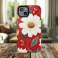 Floral Fusion Tough Magnetic Phone Case | Flower Design, Durable Protective Cover, Gift for Her, Spring Style, Unique Phone Accessory.