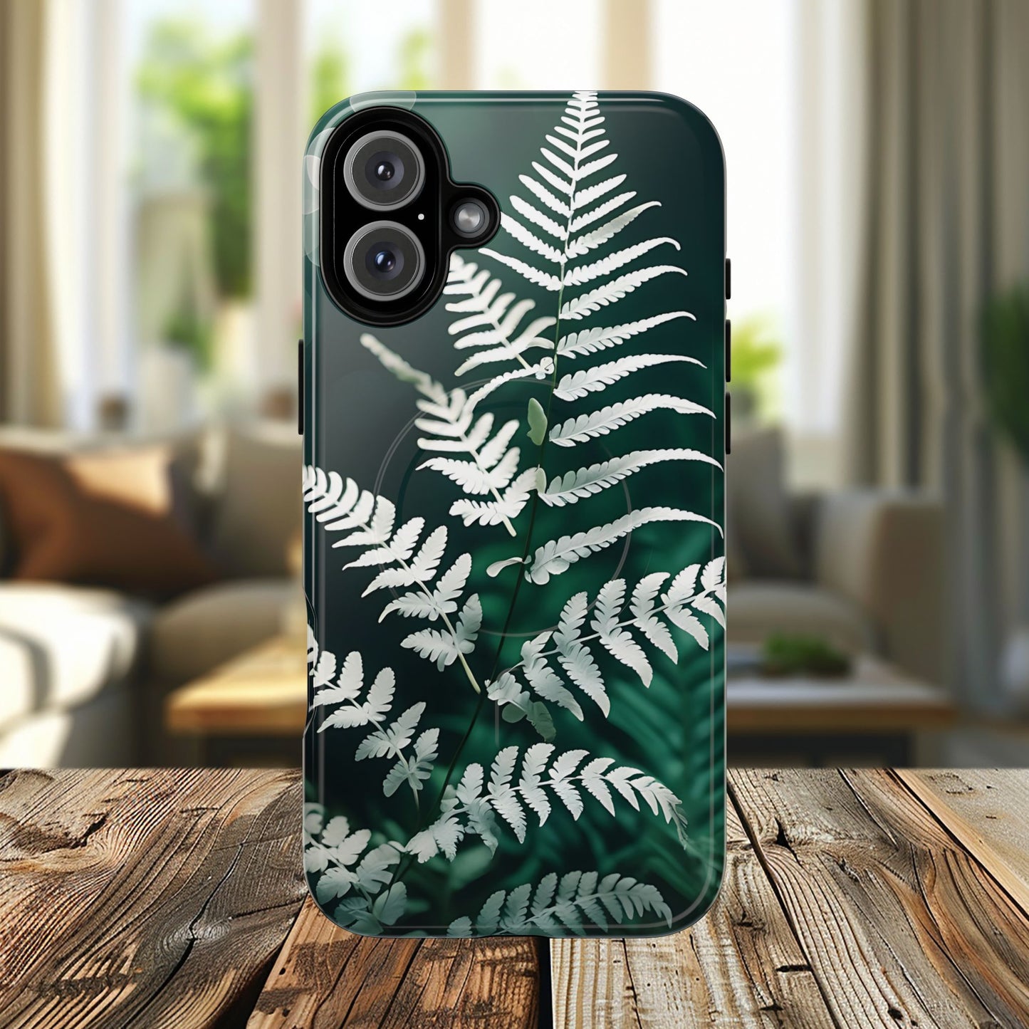 Elegant Fern Design Phone Case, Tough iPhone Cover, Nature Lover Gift, Botanical Phone Protector, Eco-Friendly Accessory
