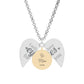 Hidden Message Heart Necklace — Engraved 'Look Into My Eyes' Secret Pendant