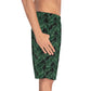 Black Tropical Bliss Men's Board Shorts (AOP)- (PY)