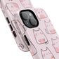 Cute Cat Magnetic iPhone Case, Tough iPhone Cover, Cat Lover Gift, Kawaii Style Case, Pet-Themed Gift