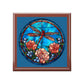 Stained Glass Dragonfly Jewelry Box — Floral Keepsake Box for Women