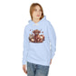 Autumn Highland Cow Charm Lightweight Hooded Sweatshirt