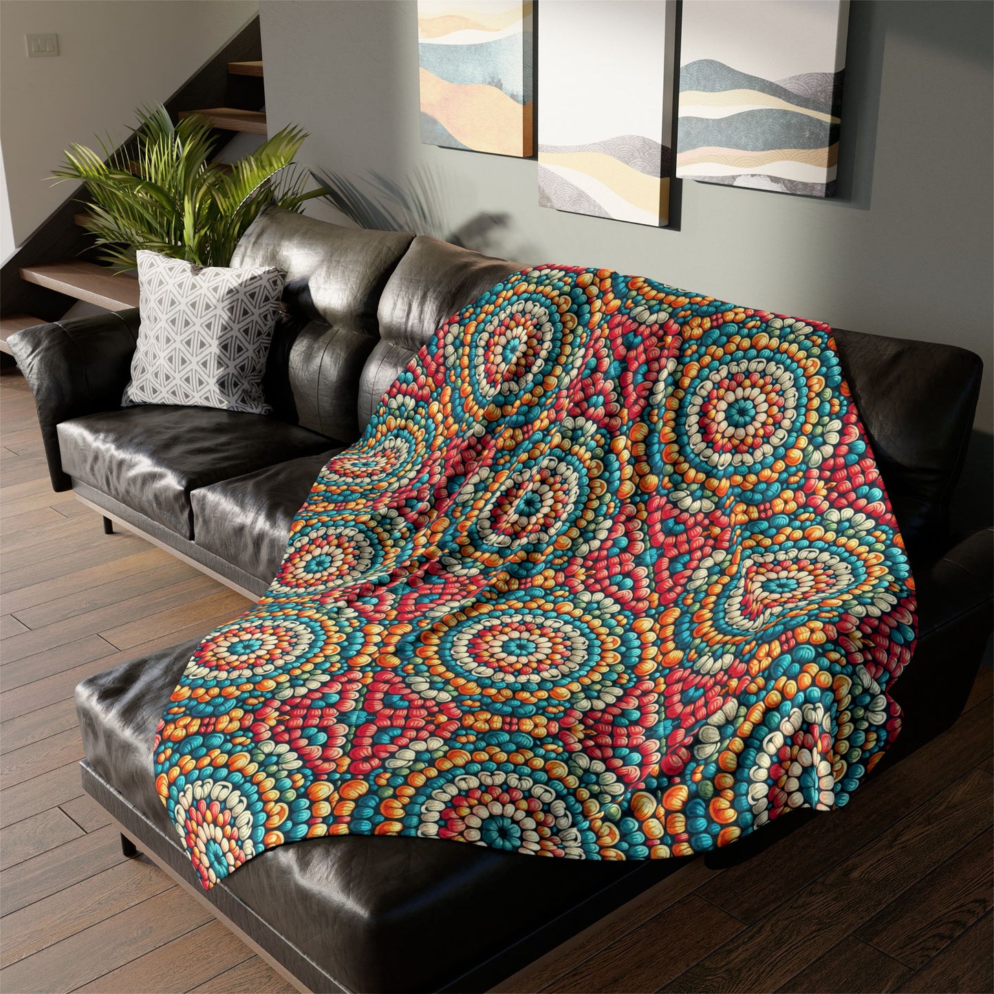 ''Kaleidoscope Soft Minky Blanket''