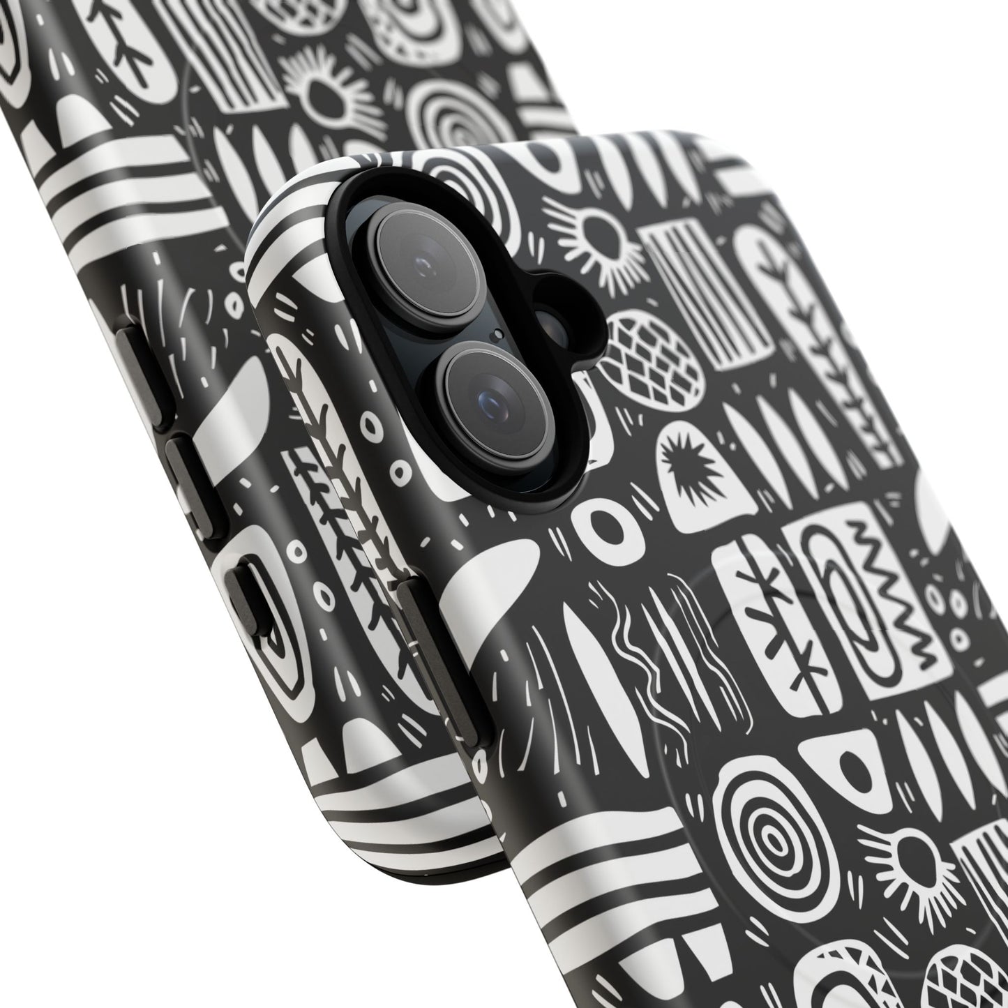 Modern Abstract Geometric Tough Magnetic Phone Case, Durable Phone Accessory, Gift for Him or Her, Artistic Design, Modern Decor