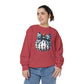 Polka Dot Pumpkin Charm Unisex Garment-Dyed Sweatshirt