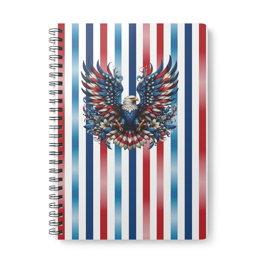 Patriotic Pride Wirobound Softcover Notebook, A5 (PY)