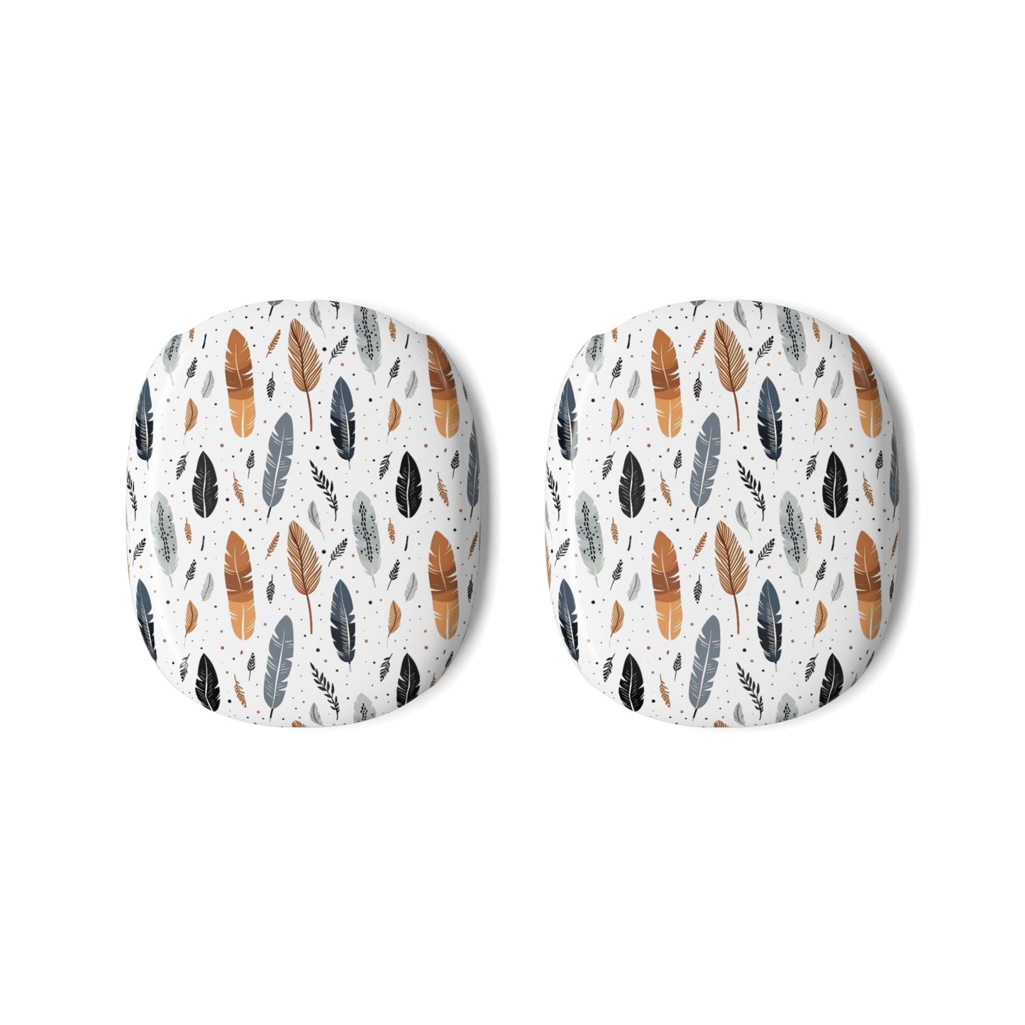 Whispering Feathers AirPod Max Covers — Boho Neutral Ear Pad Skins