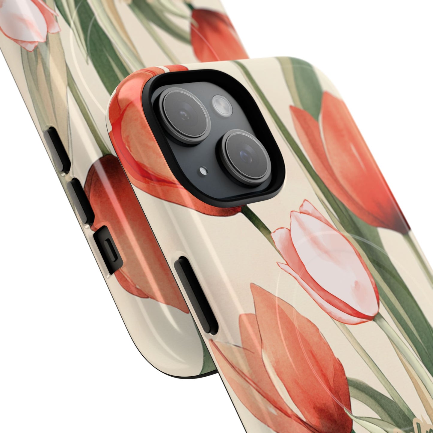 My Help comes from the Lord Psalm 121:2, Inspirational Gift, Tough iPhone Magnetic Case Scripture, Floral Bible Verse, MagSafe® iPhone® Tough Case, iPhone 14, iPhone 15, iPhone 16, Pro, Pro Max, Plus.