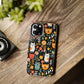 Whimsical Feline Garden iPhone and Samsung Tough Phone Cases