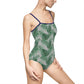 Grey Tropical Bliss Women's One-piece Swimsuit (AOP)