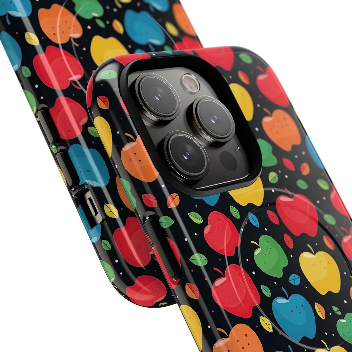 Apple Orchard Pop Magnetic iPhone Case, Tough iPhone Cover, Fun Cell iPhone Accessory, Gift for Kids, Gift for Teachers, Vibrant Tech Protection
