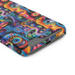 Psychedelic Visions Phone Case with Card Holder - Colorful and Stylish Design for Creatives