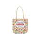 Personalized Doodle Daydream Composition Book Inspired Canvas Tote Bag with Colorful Straps, Cute School Bag, Eco-Friendly Tote, Back to School Shopping Bag, Teacher Gift Idea