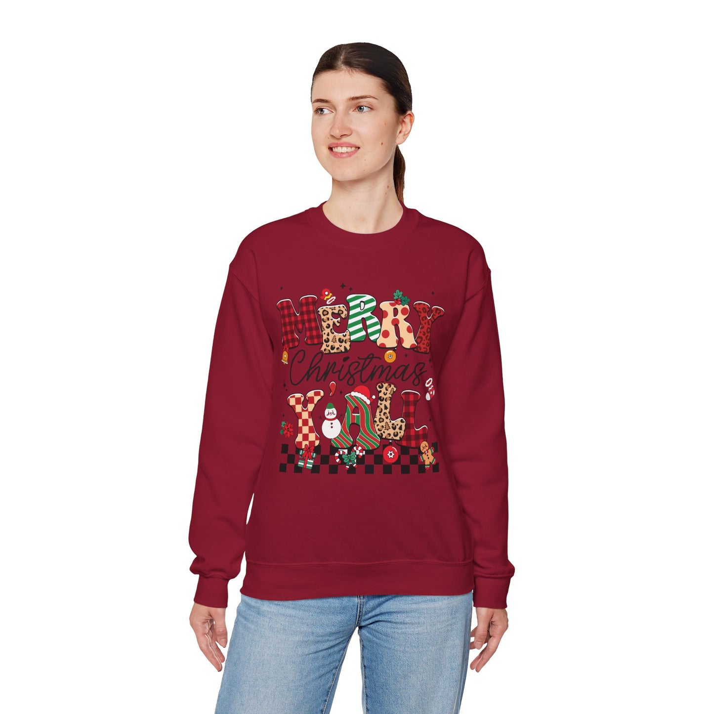 Merry Christmas Unisex Heavy Blend™ Crewneck Sweatshirt