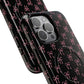 Coquette Chic Bow-Patterned Tough Magnetic iPhone Case, Stylish Gift for Her, Protective iPhone Cover, Trendy Accessory, iPhone Birthday Gift, Fashionable Tech
