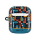Personalized Abstract Eye Pattern AirPod Case — Colorful Tribal Graphic with Custom Text/Name