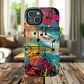 Vibrant Music Note Phone Case, Tough Magnetic Case, Music Lover Gift, Colorful Phone Accessory, Customizable Phone Cover, Unique Gift Idea