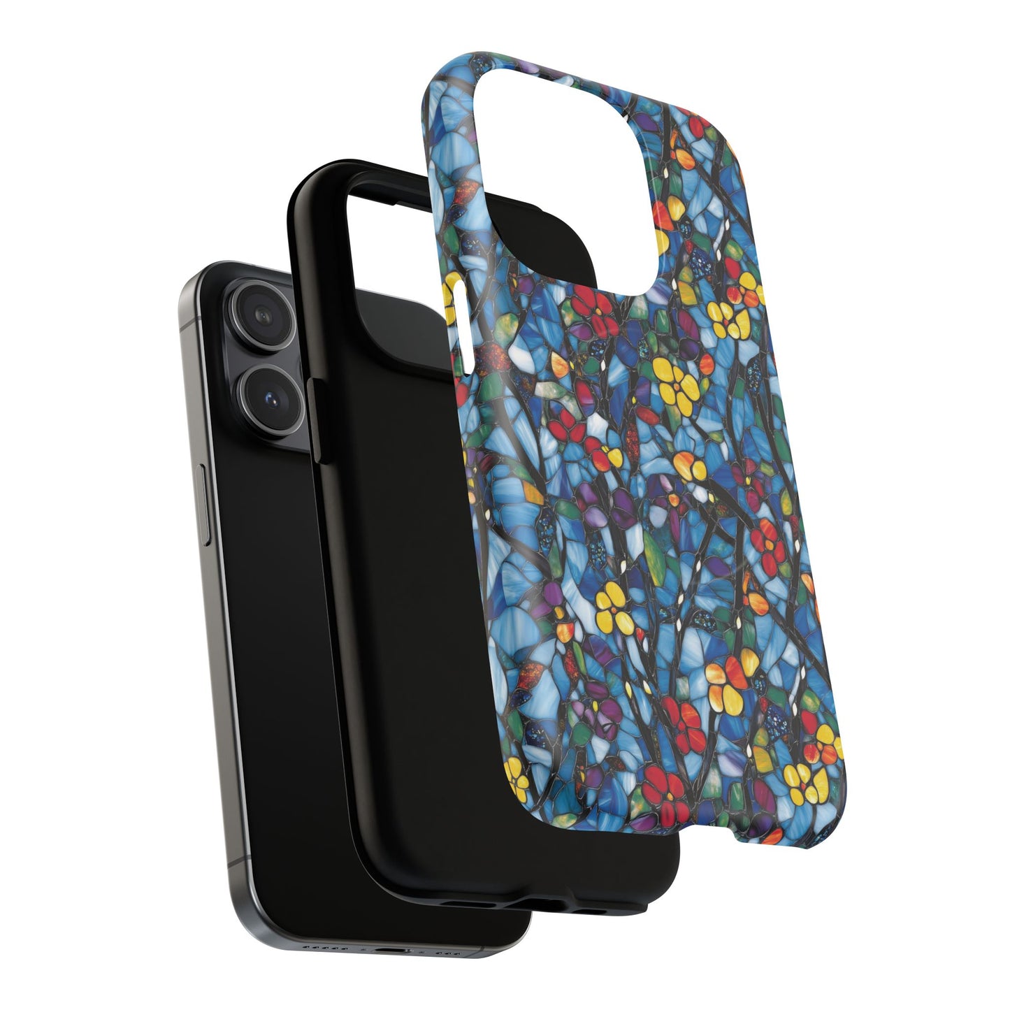 Colorful Floral Phone Case, Tough Magnetic Phone Cover, Durable Tech Accessory, Unique Gift for Her, Vibrant Smartphone Case