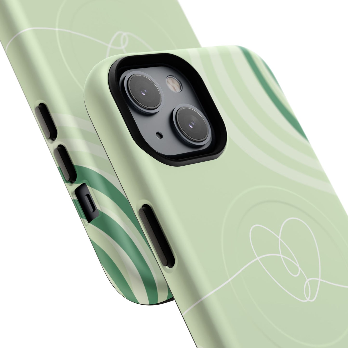 Loving Lines Tough iPhone Magnetic Cases, Eco-Friendly Gift, Birthday Present, iPhone 14, iPhone 15, iPhone 16, Pro, Pro Max, Plus MagSafe Protection Case.