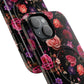 Starry Rose Garden Tough Magnetic Phone Case, Stylish Phone Cover, Gift for Her, Elegant Floral Design, Durable Phone Accessories