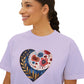 Floral Heart Women's Boxy Tee