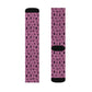 Winter Wonderland Pink Sublimation Socks - High-Quality Comfort with Stylish Sublimated Print