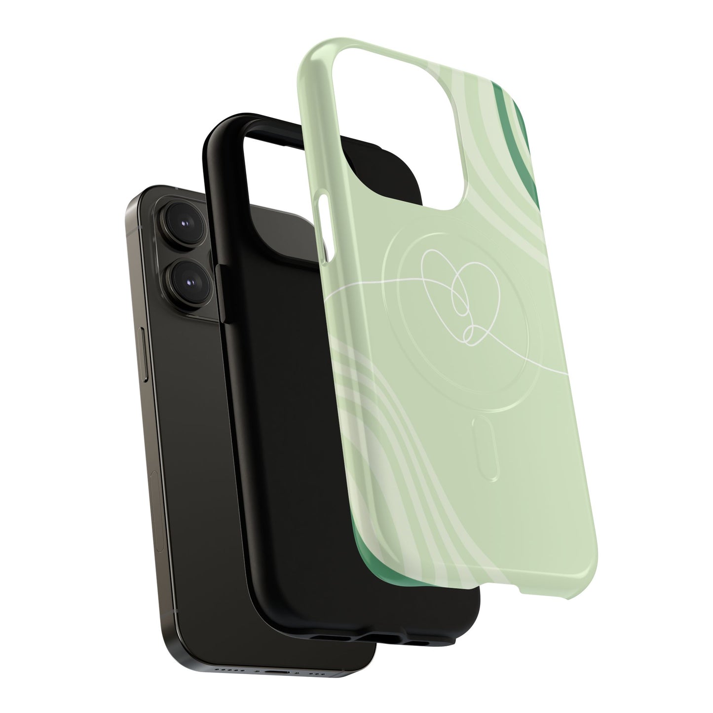 Loving Lines Tough iPhone Magnetic Cases, Eco-Friendly Gift, Birthday Present, iPhone 14, iPhone 15, iPhone 16, Pro, Pro Max, Plus MagSafe Protection Case.