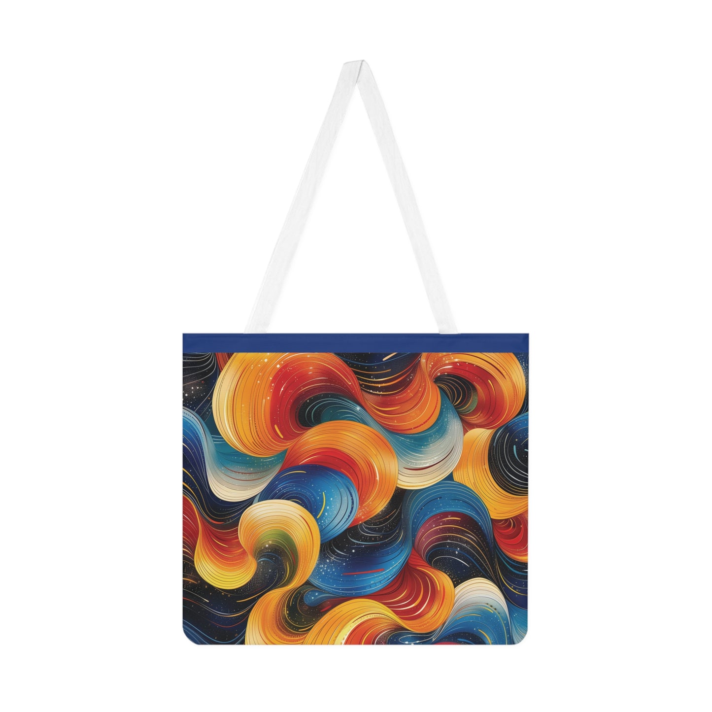 Cosmic Swirl Shoulder Tote Bag - Colorful Everyday Accessory