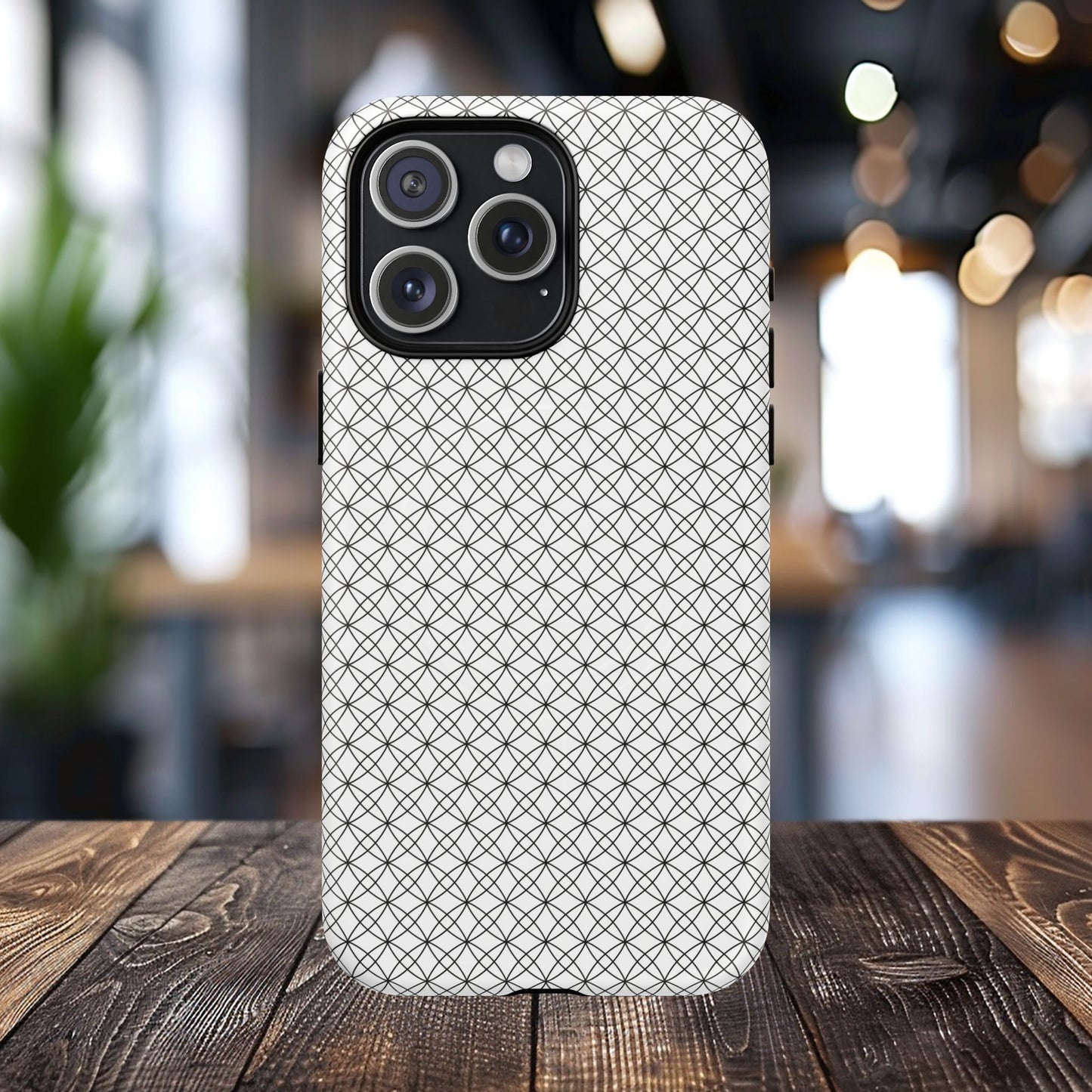 Geometric Phone Case, Stylish Tough Magnetic Cases, Unique Protection, Trendy Gift for Tech Lovers, Modern Mobile Accessory