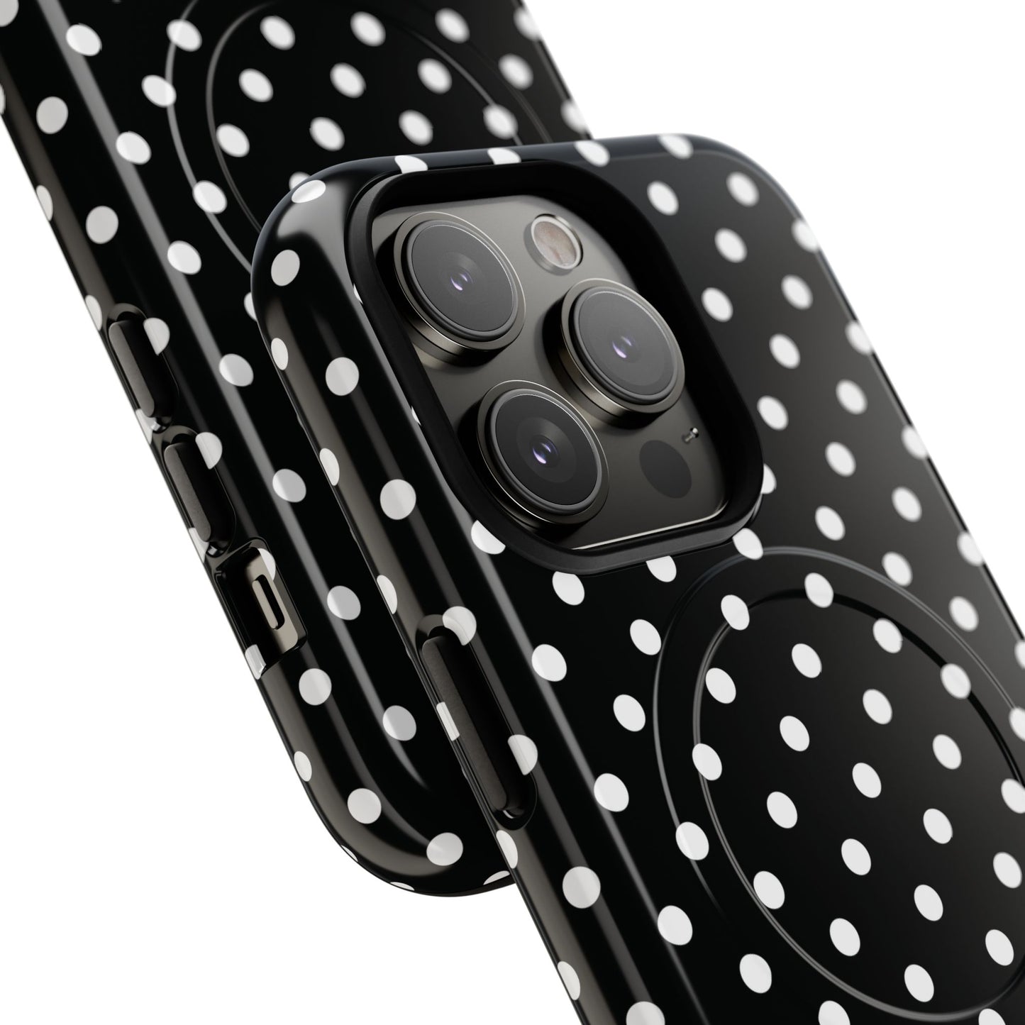 Polka Dot Tough iPhone Magnetic Case, Stylish iPhone Cover for Protection, Unique Gift for Birthdays, Holidays, Tech Lovers