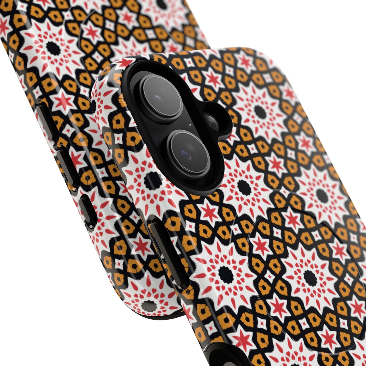 Bohemian Patterned Tough Magnetic Cases, Unique Phone Protection, Stylish Phone Cover, Gift for Trendsetters, Vibrant Designs