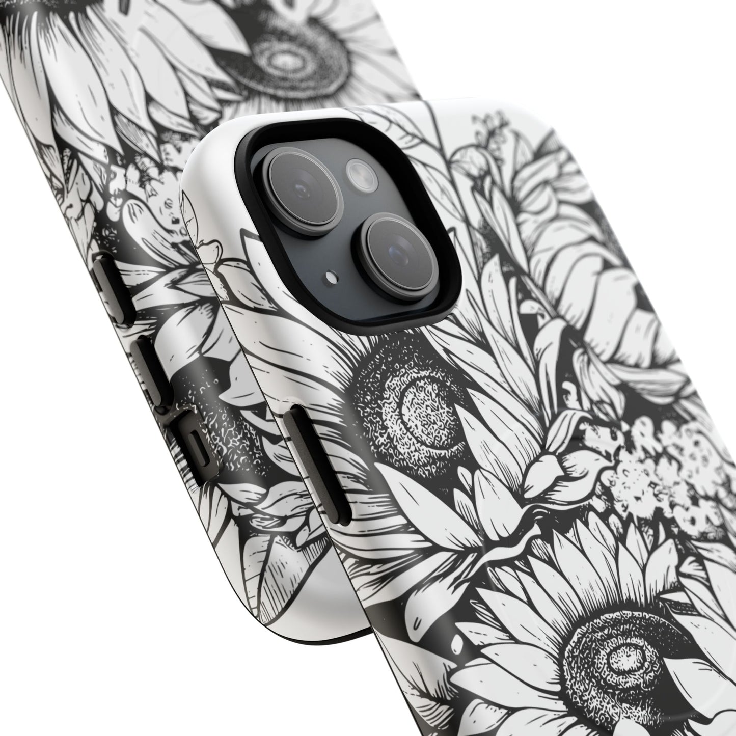 Loved John 3:16, Inspirational Gift, Tough iPhone Magnetic Case Scripture, Sunflower Bible Verse, MagSafe® iPhone® Tough Case, iPhone 14, iPhone 15, iPhone 16, Pro, Pro Max, Plus