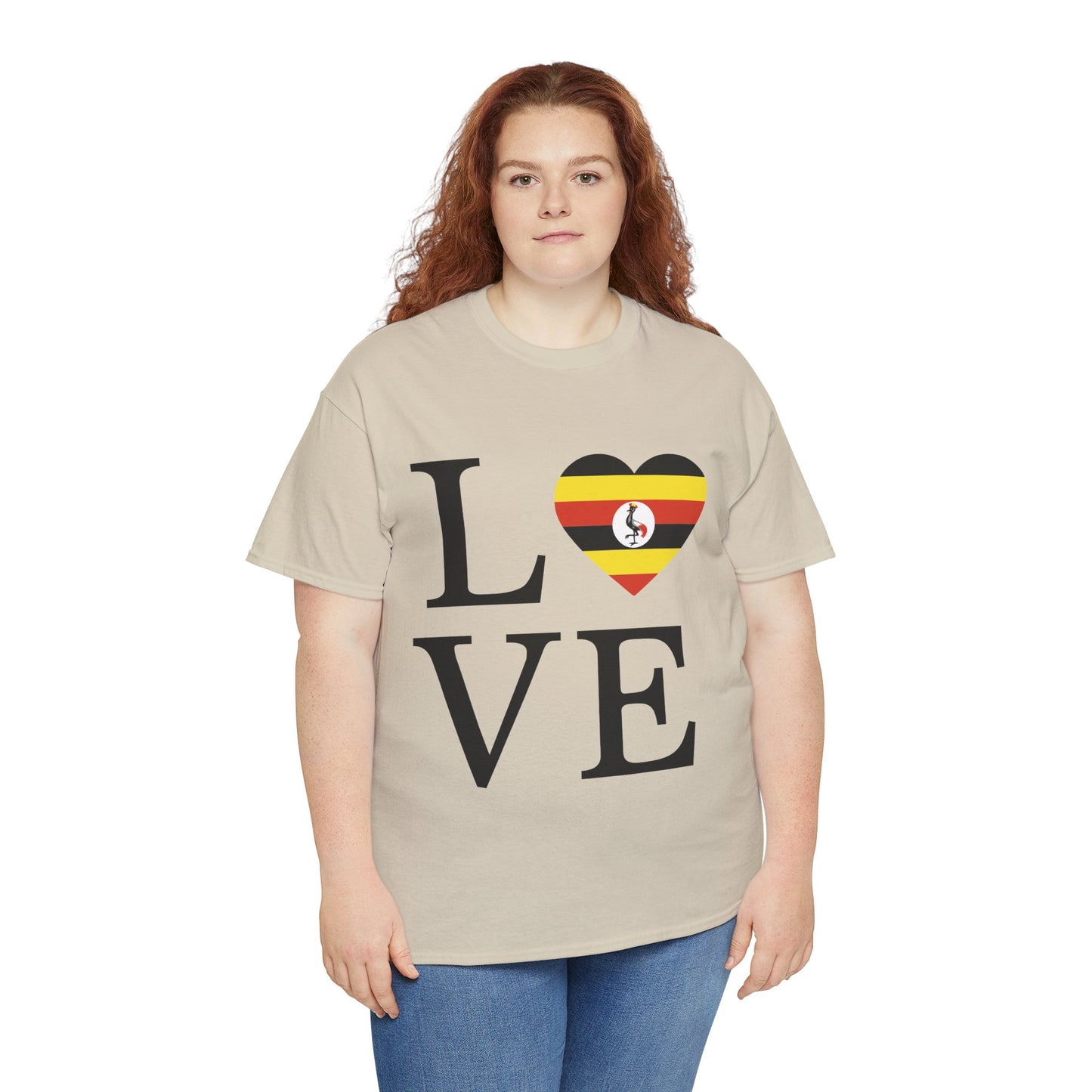 LOVE UGANDA Unisex Heavy Cotton Tee