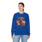 Autumn Highland Cow Charm Unisex Heavy Blend™ Crewneck Sweatshirt