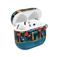 Personalized Abstract Eye Pattern AirPod Case — Colorful Tribal Graphic with Custom Text/Name