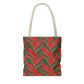 Red Tropical Bliss Tote Bag