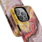 Colorful Red Marble iPhone Case, Tough Magnetic Cases, Stylish iPhone Protection, Unique Gift for iPhone Lovers, iPhone Accessories