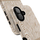 Personalized Zebra Animal Print Cover, Tough Magnetic MagSafe® iPhone® 13, 14, 15, 16, 17, Pro, Pro Max, Plus Cases (Custom Name).
