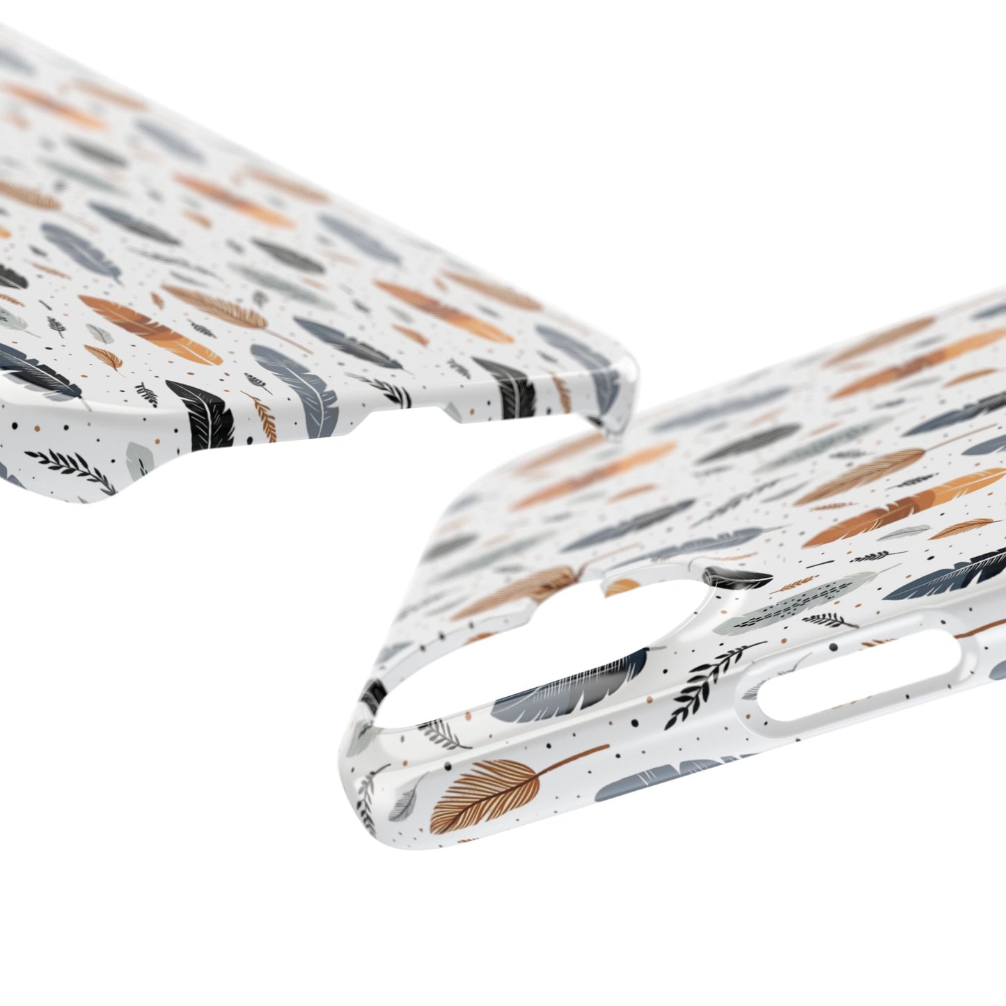 Whispering Feathers Slim Phone Cases for iPhone,  with Packaging a Gift for Her and Gift for Him.