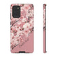 Personalized Cherry Blossom Tough Phone Case — Pink Floral Protective Case for Samsung & Google