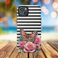 Butterfly & Roses Tough iPhone Magnetic Case, Floral iPhone Cover, Nature-Inspired, Gift for Her, Trendy Accessories