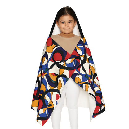 Chromatic Waves Snuggle Youth Hooded Towel